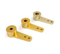 Comgooldool 3.1mm 4.1mm 5.1mm Single Steering Rudder Tiller Arm for RC Model Car and Boat, Aluminum Alloy, Gold(3.1mm)