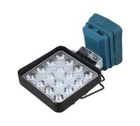 Comgooldool 4 Inch LED Work Light Flashlight Head Rotatable 90 To 180 Degrees With USB Charging Port For Mobile Devices For Bosch Li-Ion Battery For Workshop Outdoor Study Field Use ABS Material(B)