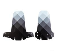 Comgooldool All-Purpose Foldable Bicycle Mudguard For Mountain Road Bikes, Adjustable Height PP for fender Set With for splash Guard For AM DH Riding, Tough Front And Rear Mudguard Pair Black(B)
