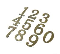 Comgooldool Antique Bronze Magnetic House Numbers 0-9, Weatherproof Metal for address Digits For Outdoor Door Signage, Rust-Proof 3D Numerals With Strong Adhesion(6 Bronze)