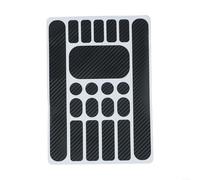 Comgooldool Bicycle Frame Protector Stickers Anti-Scratch Film for Chain Stay and Down Tube, Carbon Pattern PVC Masking Tape for MTB Bike Frame Protection, Rectangular Shapes(black)