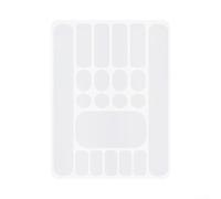 Comgooldool Bicycle Frame Protector Stickers Anti-Scratch Film for Chain Stay and Down Tube, Carbon Pattern PVC Masking Tape for MTB Bike Frame Protection, Rectangular Shapes(Transparent)