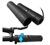Comgooldool E-Bike Twist Throttle Grip 3 Pin Connector 24V To 72V Waterproof Handle Control For Electric Scooter Bicycle Tricycle 7/8 Inch 22Mm Black 180Cm Wire Set