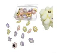 Comgooldool Flower Push Pins Set With Clear Storage Box, Cute 3D Thumbtacks For Cork Bulletin Board, Rust-Resistant Decorative Tacks For Home Office School Crafts(Random color 50 pcs)
