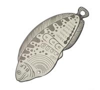 Comgooldool Fly Fishing Hook Feather Gauge Measuring Ruler, Aluminum Alloy Fly Tying Size Tool, For Precise-Lure Bait Measurement, Portable Scale, For Anglers And Fly-Tyers