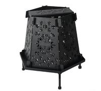 Comgooldool Foldable Portable Outdoor Fire For Camp Ing Stove For BBQ Bonfire Backyard Beach Hexagonal Carbon Steel Wood Burner Safe Efficient Easy Store Black 20X30x32cm