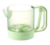 Comgooldool for SEMI Automatic Egg Beater Handheld Whisk With Built-in Strainer And 450ML Measuring Cup, Ergonomic Press Mixer For Beating Eggs, Whipping Cream And Mixing Dough In Kitchen Baking