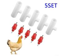 Comgooldool Heavy Duty Poultry Drinking Cups for Chickens Ducks Turkeys | Made of thick plastic, resists cracking, works with gravity feed under 6psi pressure