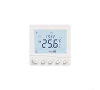Comgooldool Intelligent Water Floor Heating Thermostat Programmable WiFi 2.4GHz Remote App Voice Control Hydronic Radiant Floor System Energy Efficient Weekly Schedule Safety Lock White