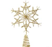 Comgooldool Iron Snowflake Christmas Tree Indoor Outdoor Comgooldool | Sturdy, Festive, Snowflake Christmas Tree , For Mantel, Christmas Tree, Table Centerpiece, Shelf, 32Cm, Blue, Iron