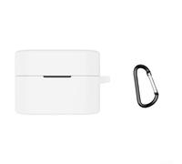 Comgooldool Ive Silicone Case For Sony WF-1000XM6, Waterproof Drop-Proof Earbud Cover With Hook, Soft Shell Guard Against Scratches Dust For Gym Running Commute Outdoor Activity White(White)