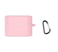 Comgooldool Ive Silicone Case For Sony WF-1000XM6, Waterproof Drop-Proof Earbud Cover With Hook, Soft Shell Guard Against Scratches Dust For Gym Running Commute Outdoor Activity White(Pink)