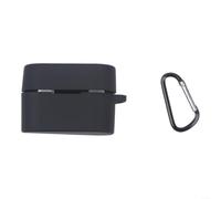 Comgooldool Ive Silicone Case For Sony WF-1000XM6, Waterproof Drop-Proof Earbud Cover With Hook, Soft Shell Guard Against Scratches Dust For Gym Running Commute Outdoor Activity White(Black)