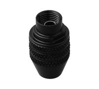 Comgooldool Keyless Quick Change Three-Jaw Drill Chuck with 0.3-3.4mm Clamping Range, M7/M8x0.75mm Thread, for Rotary Tools and Mini-Drill Bits, Black(Long M8)