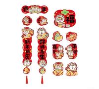 Comgooldool Magnetic Horse Couplets 2026 CNY Door Decor Red