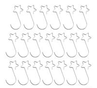 Comgooldool Metal Star Xmas Hangers 20 Pack Sturdy Wire