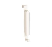 Comgooldool Over Door Hanger Foldable Clothes Hook Aluminum Alloy PP Wardrobe Rack 10Kg Load Adjustable 2-4.6cm For Bathroom Kitchen Bedroom Closet Organization Gunmetal Gray(4.6cm off white)