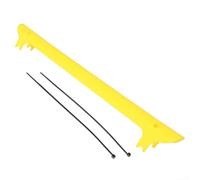 Comgooldool Plastic Bicycle Chainstay Protector Guard for Mountain Road Folding Bikes, Scratch Resistant Rear Frame Cover with Cable Ties, Reusable Protective Sticker Alternative(Yellow)