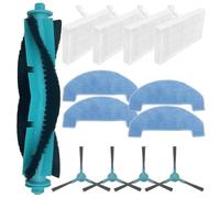 Comgooldool Replacement Parts Kit, for Mamibot EXVAC700, for PIONEER Robot Vacuum, Includes Roller Brush, Side Brushes, Filters, and Mop Cloths, for Efficient Home Floor Cleaning(E)