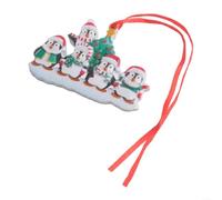 Comgooldool Resin Penguin Christmas Bauble 3 Members Gloss Finish