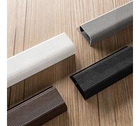 Comgooldool Self- Cable Duct For Desk, 40X6cm PVC Wire Raceway With Strong, Tool-Free Cable Management Tray For Office Home Wall Floor, Neat Cord Organizer Cover Cables (Black)(Brown)