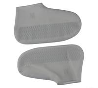 Comgooldool Silicone Shoe Covers Waterproof Non-Slip Boot Protectors for Cycling Running Hiking Outdoor Rainy Weather Reusable Elastic Fit for Men Women s (1 Pair, Gray)(M Gray)