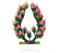 Comgooldool Silk Acacia Tree 25cm Realistic Fake Plant Pot