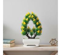 Comgooldool Silk Acacia Tree 25cm Realistic Fake Plant Pot
