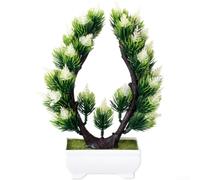 Comgooldool Silk Acacia Tree 25cm Realistic Fake Plant Pot