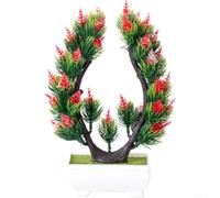 Comgooldool Silk Acacia Tree 25cm Realistic Fake Plant Pot