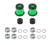 Comgooldool Skateboard Truck Rebuild Kit with 90A Hard Bushings, Pivot Cups, Axle Nuts and Washers for 5 Inch Longboard Trucks, Shock Absorbing Rubber Parts Set(Green)