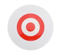 Comgooldool Soft EVA Foam Archery-Target with Contrast Color Circles, Self-Healing Practice Board for Outdoor Yard Training, Lightweight Portable Shooting-Accessory with 5 Stickers(white)