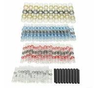 Comgooldool Solder Seal Heat Shrink Wire Connectors with Tin-Plated Solder Ring Terminals, Polyolefin Tubing & Internal Hot Melt-Adhesive, for Marine, 50-800 pcs Pack Options(500pcs)