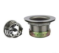 Comgooldool Stainless Steel Sink Basket Strainer 42Mm Pull Up Drain Filter For Kitchen Debris Catcher Modern Simple British Style Home Plumbing Fixture Silver Finish Easy Clean