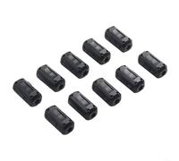Comgooldool TDK-5mm Ferrite Core Noise Suppressor Filter Ring for EMI/RFI Suppression on USB, Audio, Video, Power & Coaxial Cables, 10-Pack, Fits 2.5-4.5mm Diameter Wires, Black(black)