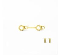 Comgooldool Ultralight Road Bike Disc Brake Adapter, For Calipers, Alloy Mount With Titanium-Screws, Lightweight Front Rear Base, For Cycling And Performance Riding Gear(Gold)