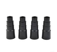 Comgooldool Vacuum Cleaner Hose Adaptor Fits 21-35 mm for Bosch | 4 Pack Vacuum Cleaner Adapter 26mm-38mm Hose Connector for Bosch for parkside Power Tools Dust Extraction Black