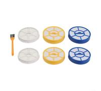 Comgooldool Vacuum Filter Kit HEPA for Karcher VC3 1.198-125.0 2.863-238.0 | 11-Piece Filter Kit for Karcher for vc 3 Multi-Cyclone, 4 Dust Containers, 4 Foams, 2 HEPA Filters, Brush