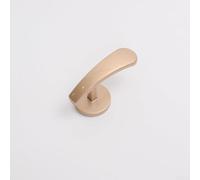 Comgooldool Wall Hooks for Fabric Curtains, Drape Holder Hanger with Classic Design, Zinc Alloy Tie Back Bracket for Living Room Bedroom Window Treatment Hardware, Pack of 1(Rose gold 2#)