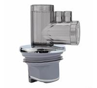 Comgooldool Washing Machine Drain Connector For Kitchen Basin Sewer Branch, Leak-Proof Plastic Pipe Adapter For 50Mm And 75Mm Soft Hard Tubes, Install Plumbing Solution Clear(75mm)