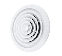 Comgooldool White ABS Plastic Round Vent Cover For Exhaust Ducts And Ventilation Systems, Efficient Airflow Diffuser With Moisture Resistance For Home And Commercial HVAC(190-200)