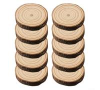 Comgooldool Wooden Discs 5-14cm Smooth Wood Slices DIY Crafts(8-10cm*1cm)