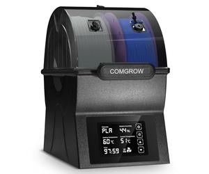 Comgrow 3D Printer Filament Dryer Box SH02, 3D Filament Memory, Keeps Filaments Dry During 3D Printing, Compatible with 1.75 mm/2.85 mm PLA PETG PC ABS ASA, Filament Dryer, Spool Holder