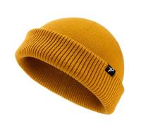 Comhats Mens Fisherman Beanie for Women Trawler Beanie Winter Hat Warmer Knitted Cuffed Hat for Walking Work Snow Gift UK Mustard Yellow XL/XXL