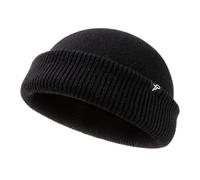 Comhats Mens Fisherman Beanie for Women Trawler Beanie Winter Hat Warmer Knitted Cuffed Hat for Walking Work Snow Gift UK Black M/L