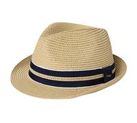 Comhats Summer Packable Panama Fedora Trilby Straw Hat 92551 Beige L