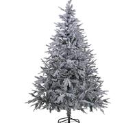 COMHOMA Christmas Tree 6ft, Artificial Snow Flocked Christmas Tree with 800 Tips Xmas 180CM Foldable Metal Stand for Indoor Outdoor Holiday Decorations (Snow)
