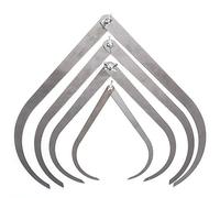 COMIART Bent-Leg Stainless Steel Caliper Clay Sculpture Ceramic Measuring Pottery Tools Set 12" 10" 8" 4"
