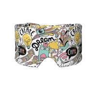 Comic Ar Print Eye and Ear Muffs Blackout Sleeping Noise Blocking Ear for Adults Kids Men Women