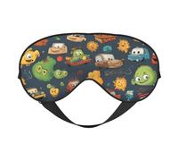 Comic ar Print Sleep Eye Mask Outdoor Indoor Travel Camping Meditation Yoga Shift Work Breathable